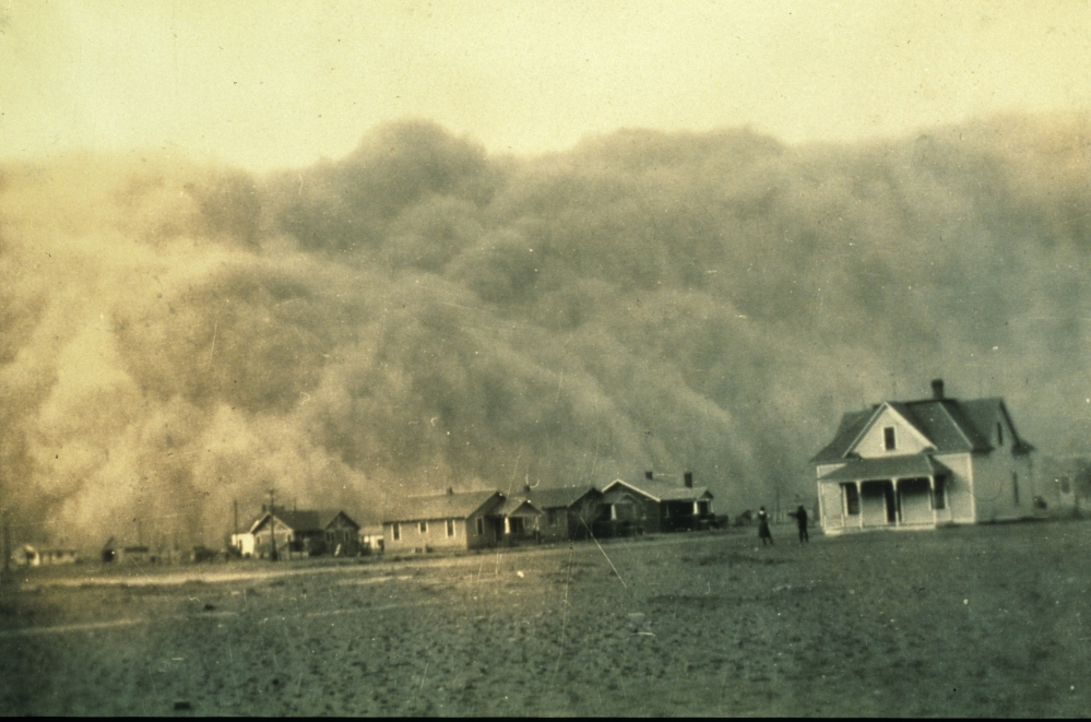 USC&GS engineer George Marsh took this photo of a Texas dust storm in 1935.