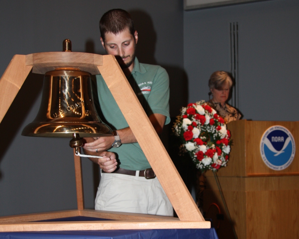 Meohl rings bell in honor of the men who died