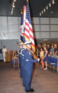 Walker Ceremony 06212013 USCG Honor Guard Retires Colors 2_DHall NOAA