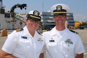 LCDR Welton and LCDR Jaskoski