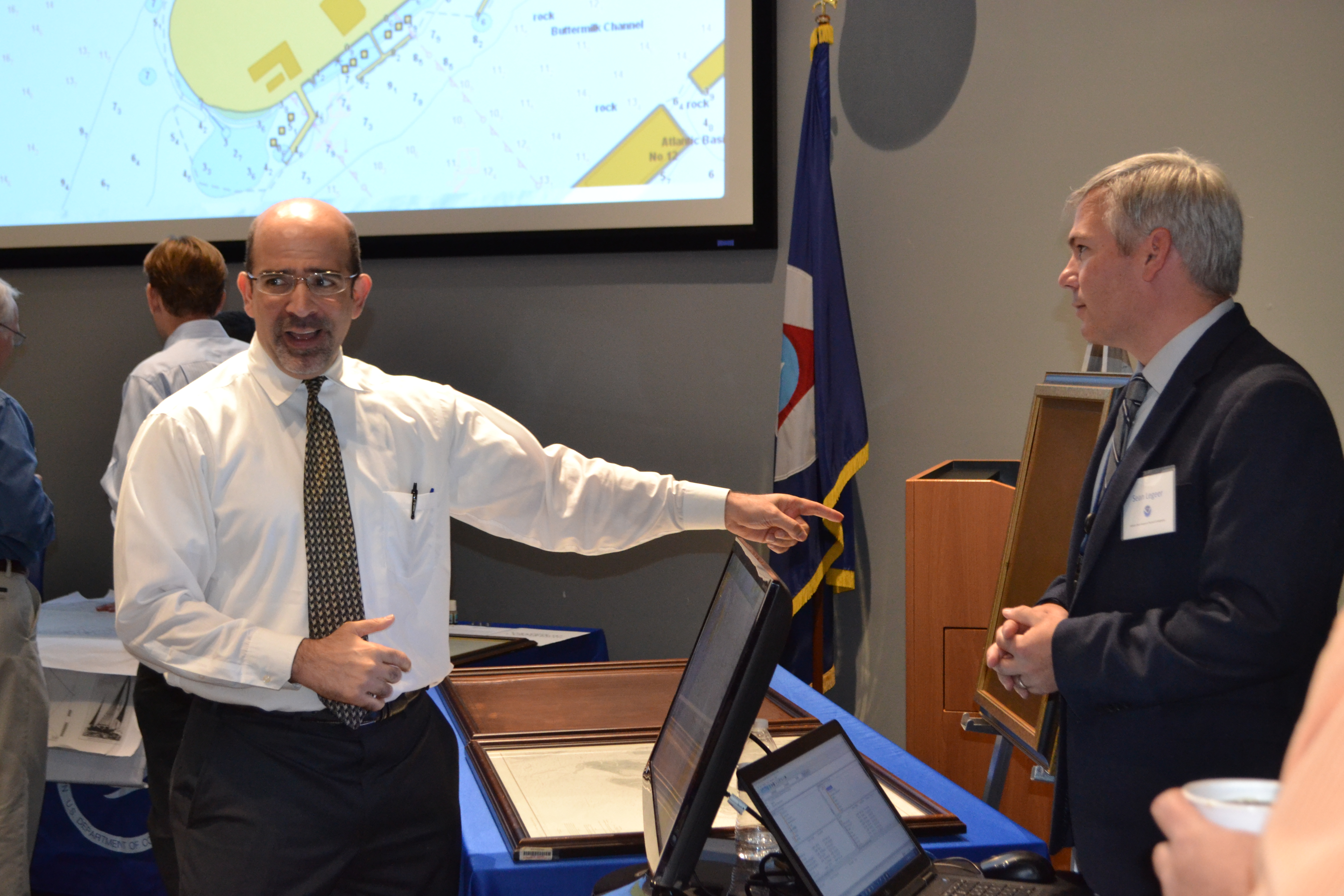 Sean Legeer talks about NOAA nautical charts past, present, and future with Ben Friedman, NOAA Administrator.